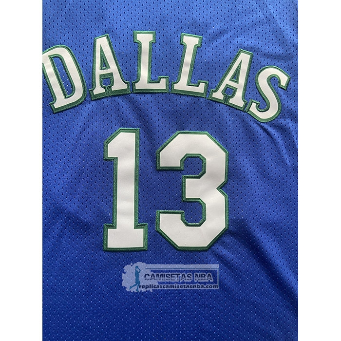 Camiseta Nino Dallas Mavericks Steve Nash NO 13 Mitchell & Ness 1998-99 Azul